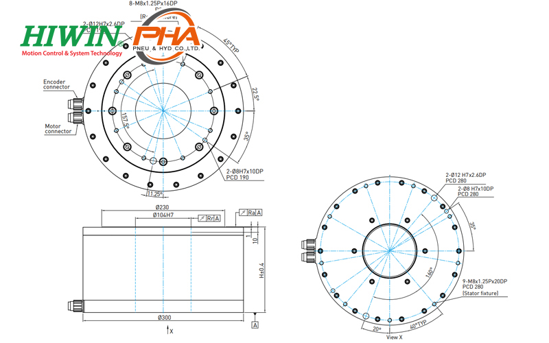 Hiwin Torque Motor Rotary Tables - TMS7 series Hiwin Torque Motor Rotary Tables - TMS7 series