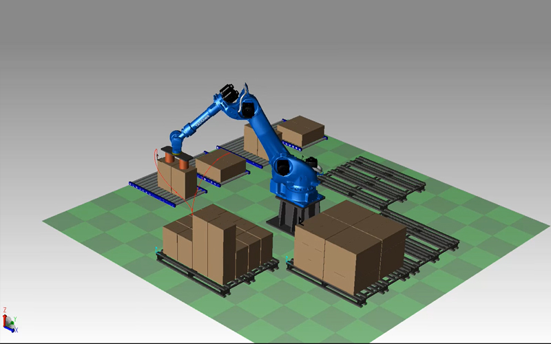 Robot Yaskawa GP180 palletizer